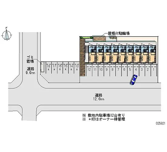 ★手数料０円★宮崎市学園木花台桜１丁目　月極駐車場（LP）